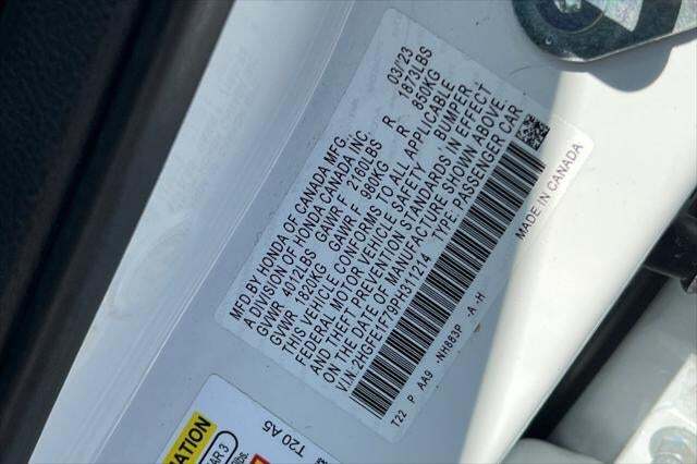 2023 Honda Civic EX Roseville CA