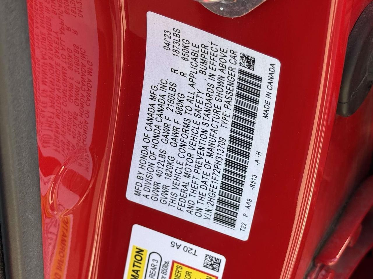 2023 Honda Civic EX Alexandria VA