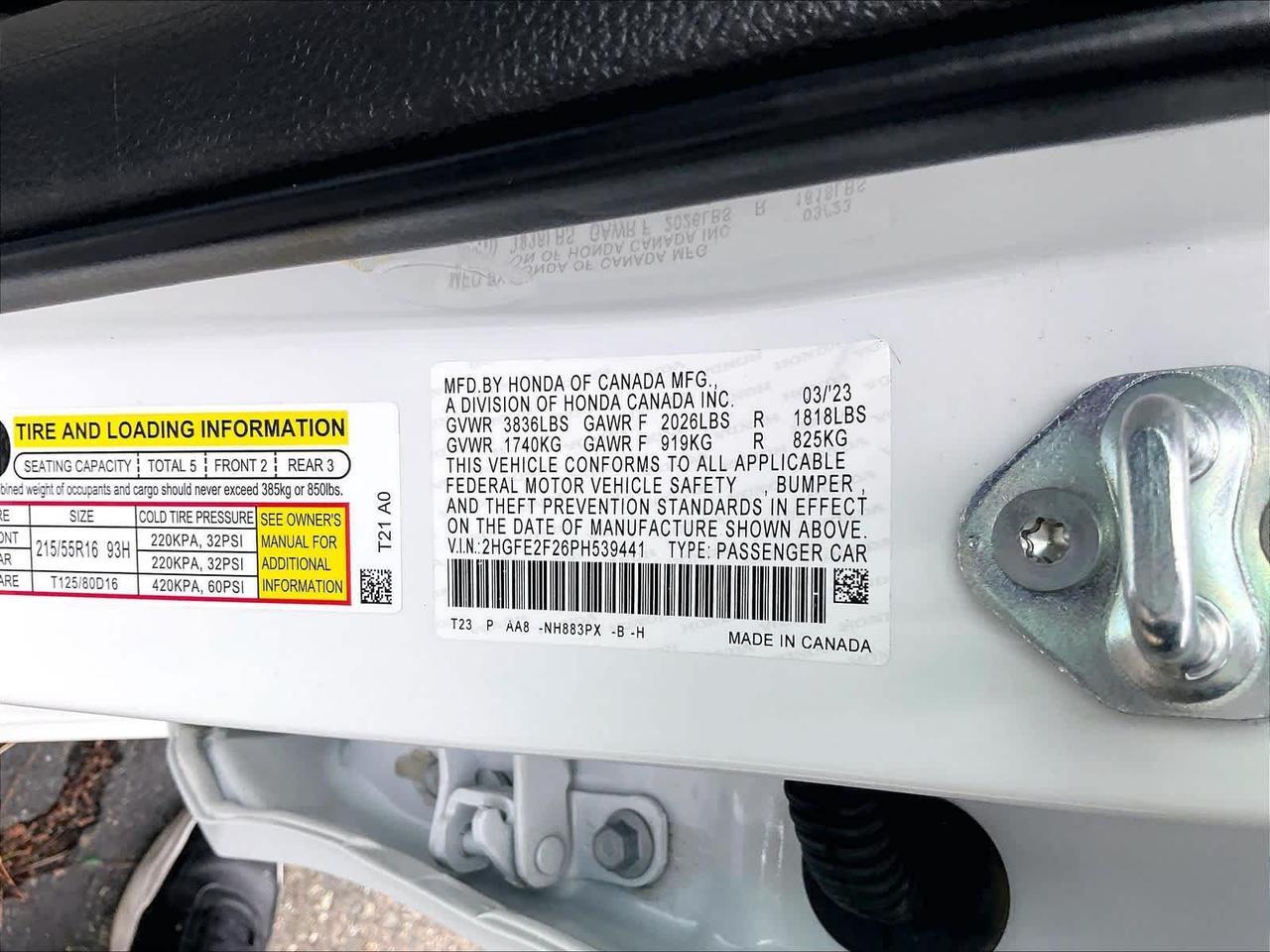 2023 Honda Civic LX Roseville CA