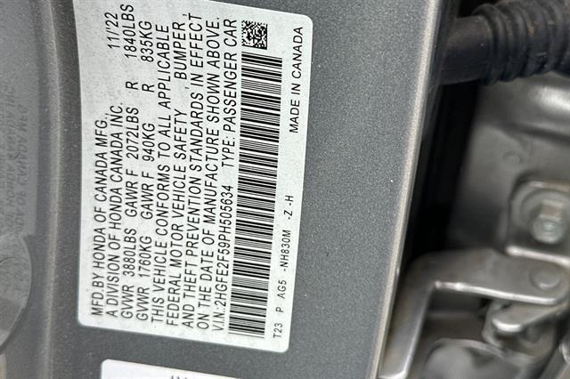 2023 Honda Civic Sedan Sport Oakland CA