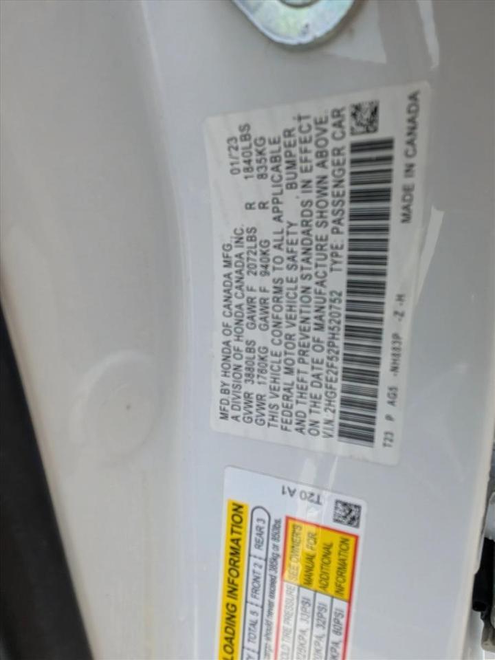 2023 Honda Civic Sedan Sport Roseville CA
