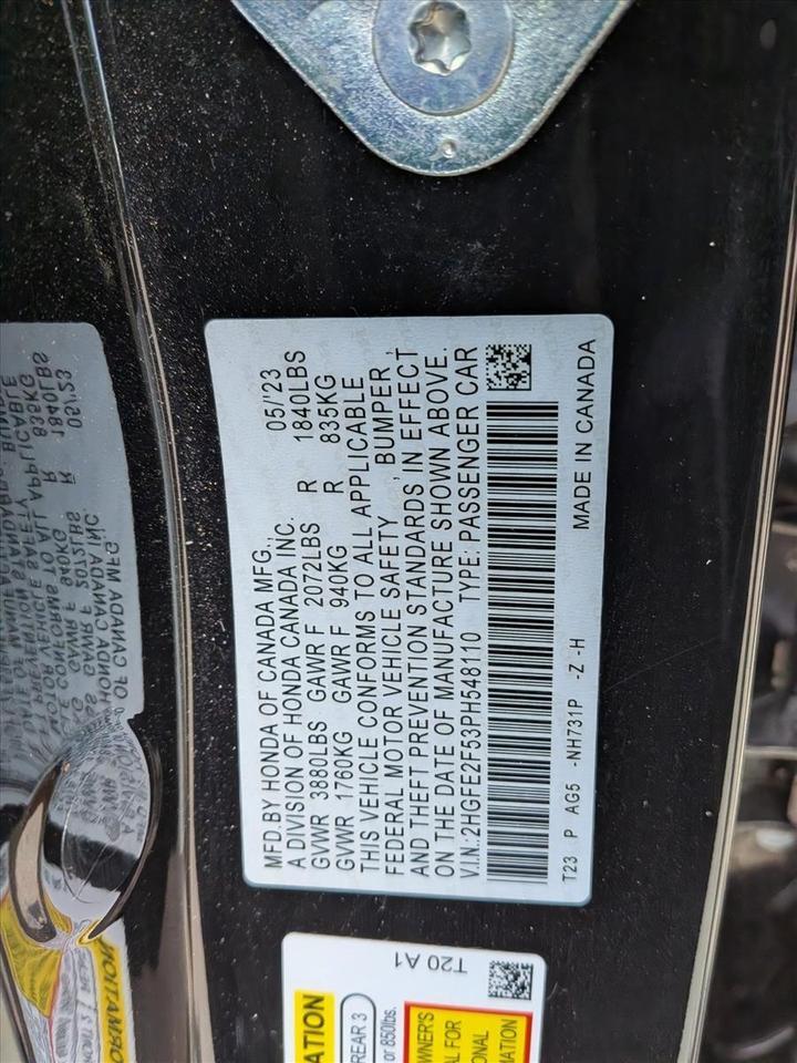 2023 Honda Civic Sedan Sport Roseville CA