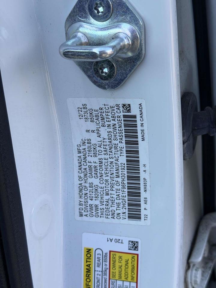 2023 Honda Civic Sedan Touring San Clemente CA