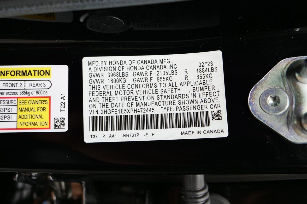 2023 Honda Civic Si / Manual / Sunroof / Bose Audio! Lincolnton NC