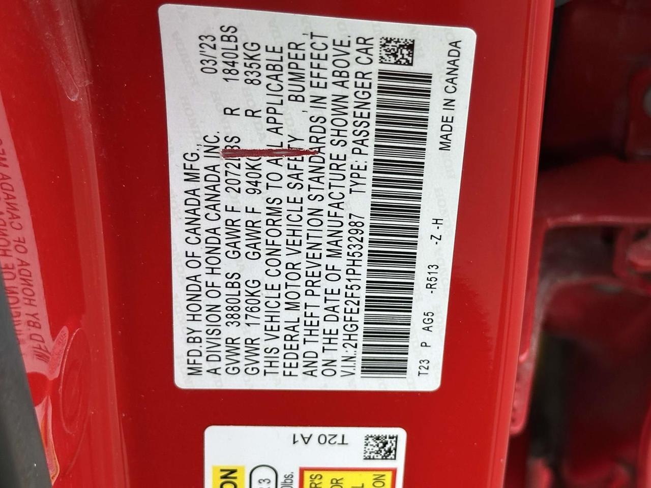 2023 Honda Civic Sport Alexandria VA