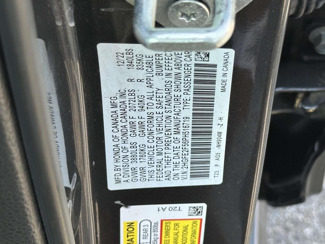 2023 Honda Civic Sport Alexandria VA