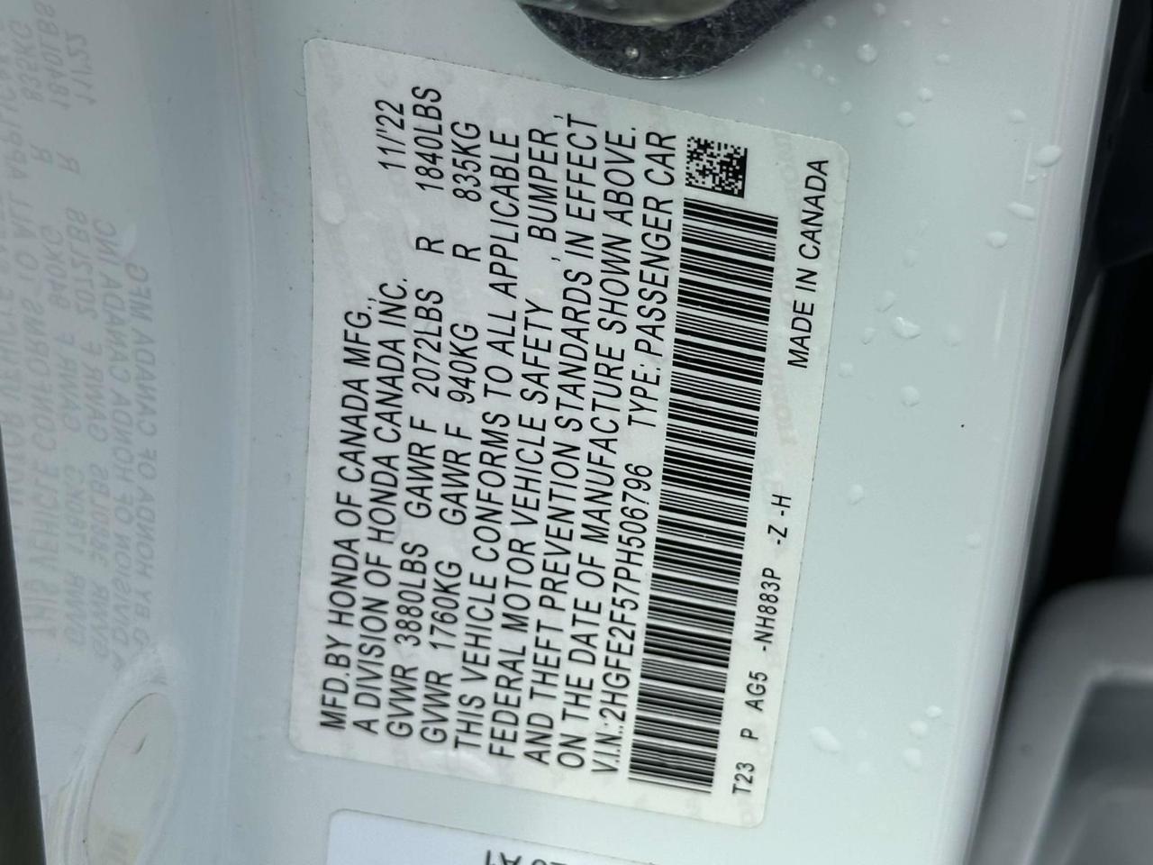 2023 Honda Civic Sport Alexandria VA