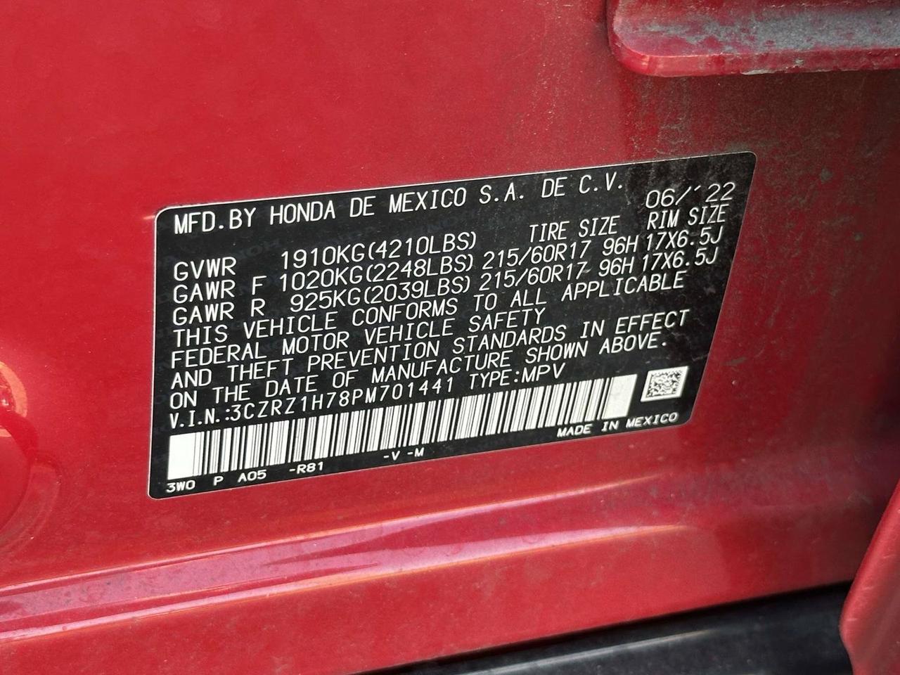 2023 Honda HR-V EX-L Alexandria VA