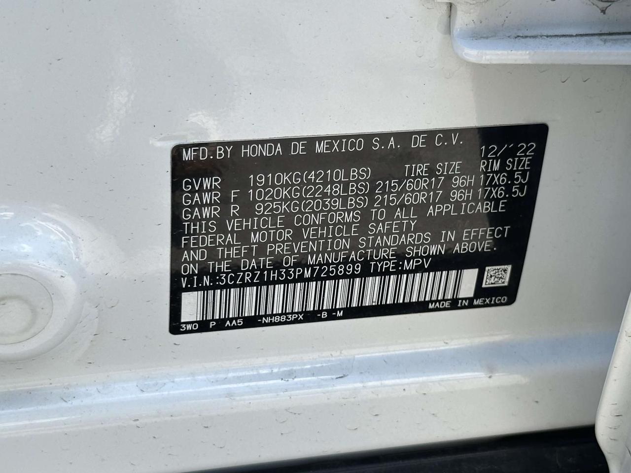 2023 Honda HR-V LX Alexandria VA
