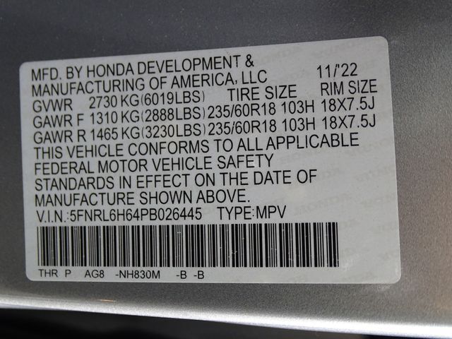 2023 Honda Odyssey EX-L Raleigh NC