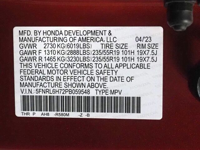 2023 Honda Odyssey Sport *ADAPTIVE CRUISE, SAFETY ALERTS, BACKUP-CAMERA, COLOR TOUCHSCREEN, MOONROOF, LEATHER, HEATED SEATS, POWER LIFTGATE, REMOTE START, 19 INCH ALLOYS, ANDROID & APPLE Round Rock TX