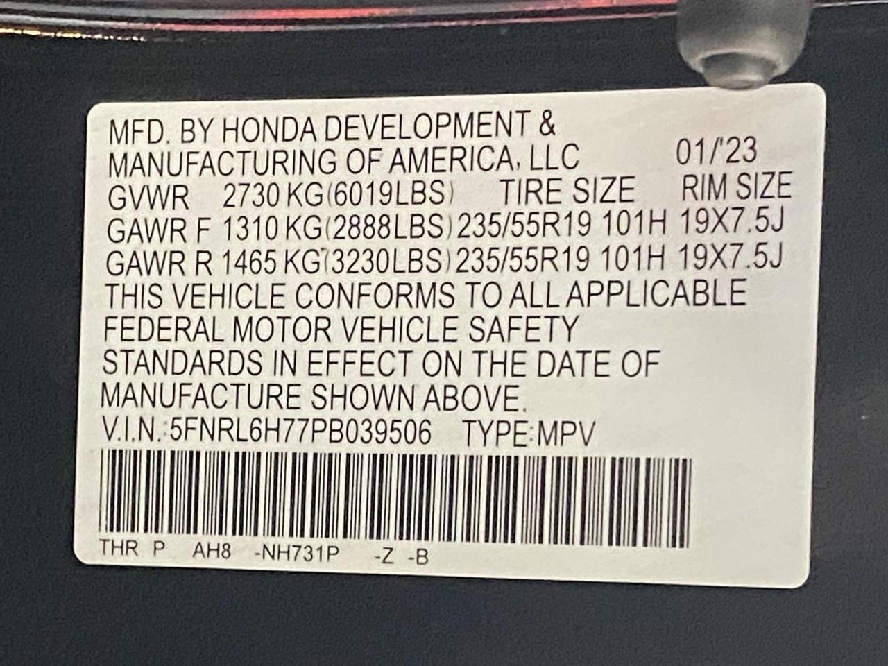 2023 Honda Odyssey Sport Richmond Hill NY