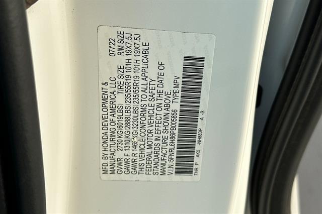 2023 Honda Odyssey Touring San Luis Obispo CA
