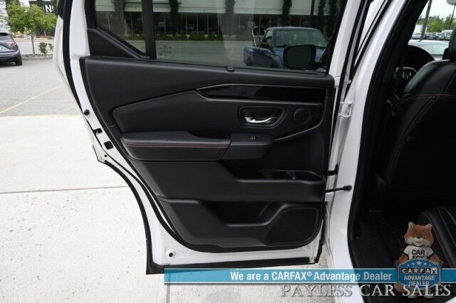 2023 Honda Pilot TrailSport / AWD / AutoStart / Power & Heated Leather Seats / Heated Steering / Panoramic Sunroof / Lane Departure & Blind Spot / Apple CarPlay & Android Auto / 360 Cam / 3rd Row / Seats 7 / Tow Pkg / 1-Owner Anchorage AK