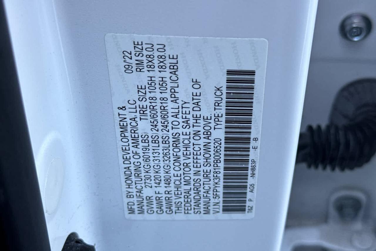 2023 Honda Ridgeline Black Edition Roseville CA