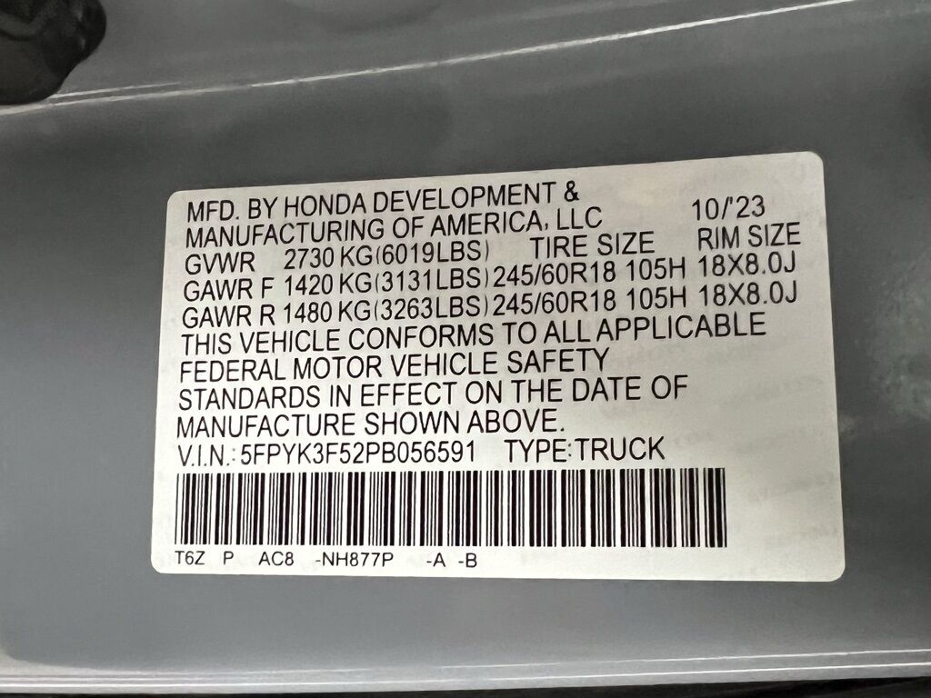 2023 Honda Ridgeline RTL Highlands Ranch CO