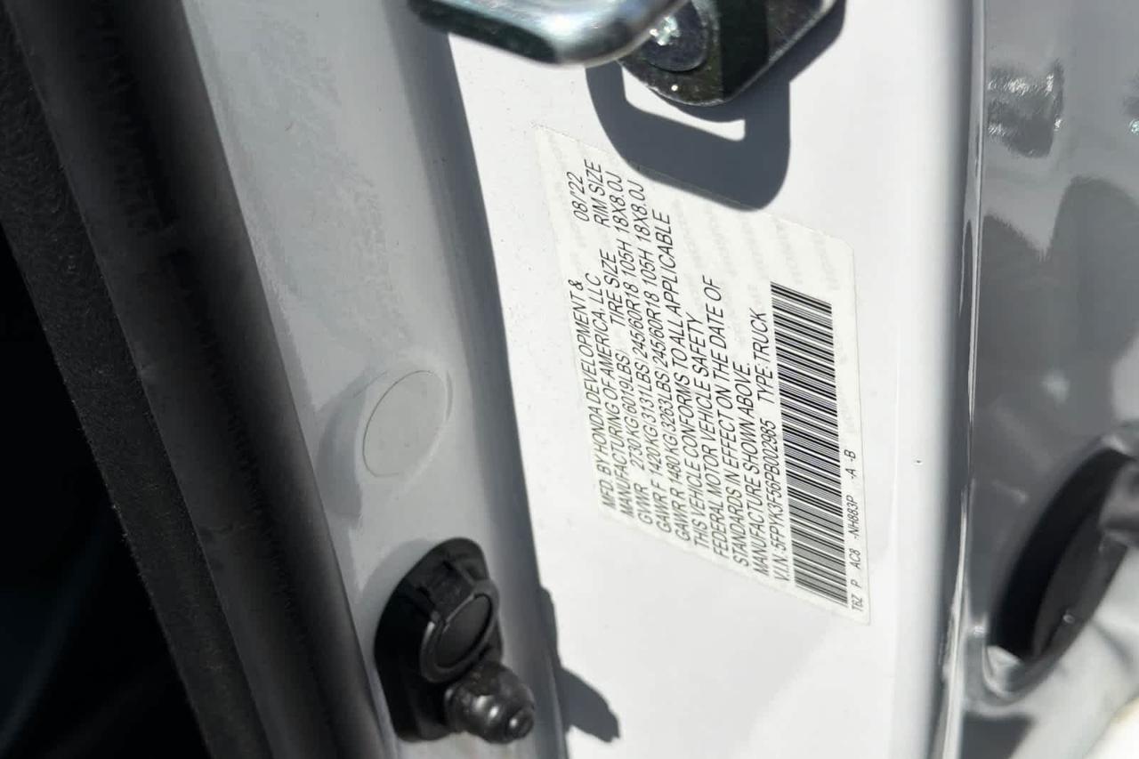 2023 Honda Ridgeline RTL Roseville CA
