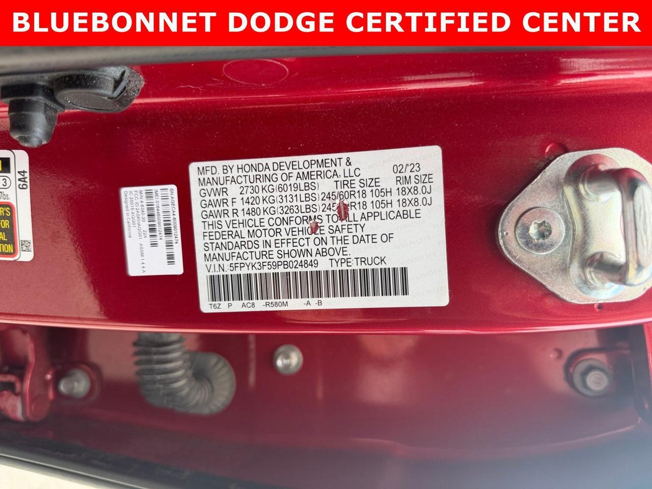 2023 Honda Ridgeline RTL New Braunfels TX