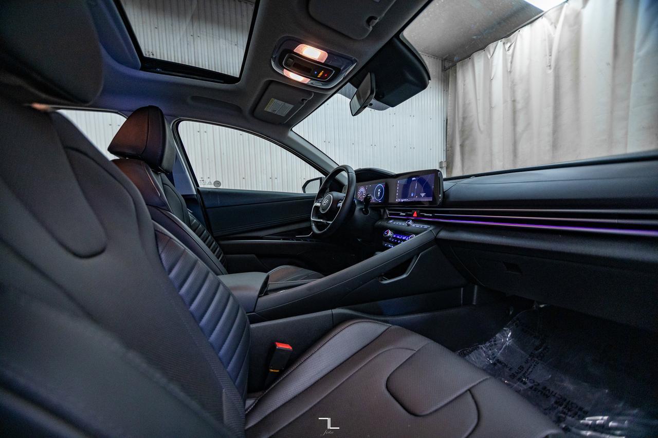 2023 Hyundai Elantra Luxury Leather Roof Nav BCam Red Deer AB