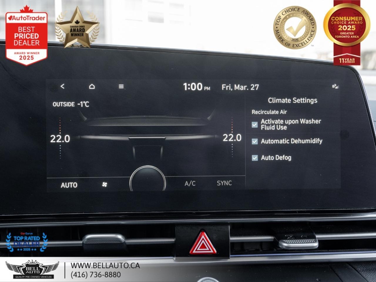 2023 Hyundai Elantra Preferred NAVI B.CAM SUNROOF B.SPOT BLKRIMS Toronto ON