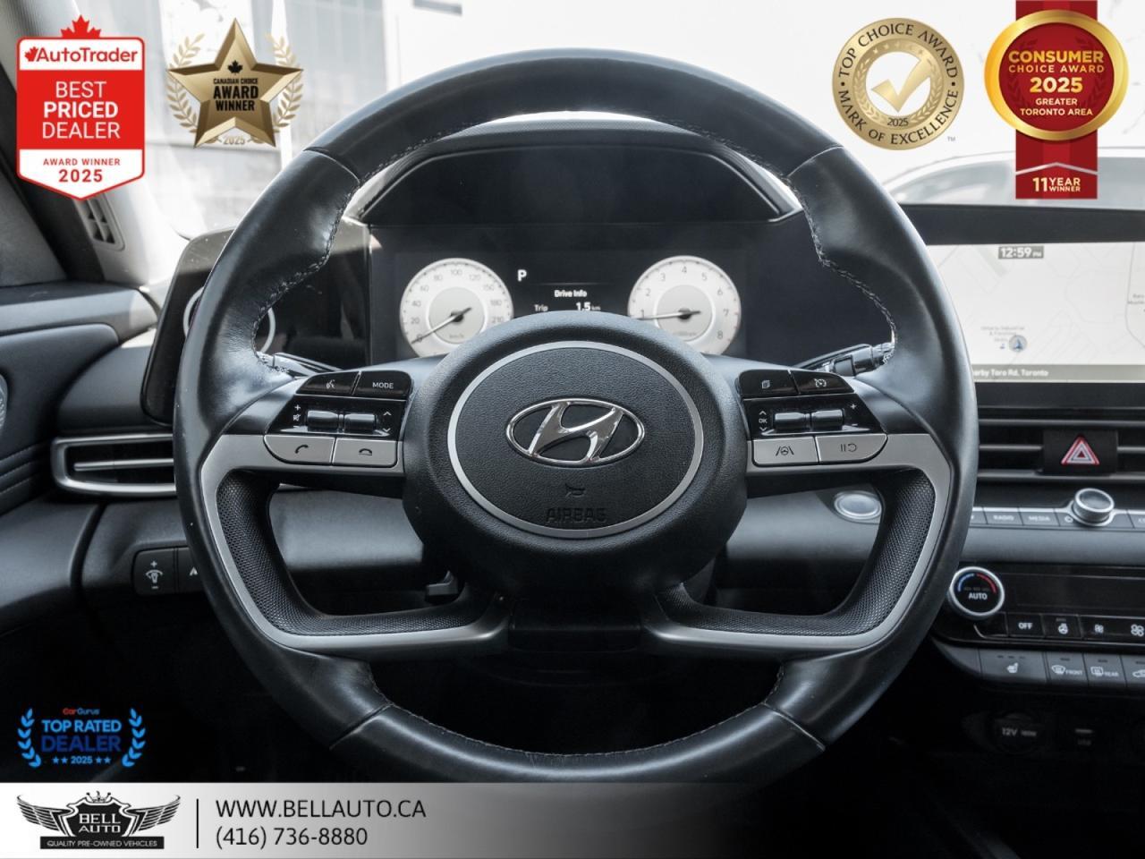 2023 Hyundai Elantra Preferred NAVI B.CAM SUNROOF B.SPOT BLKRIMS Toronto ON