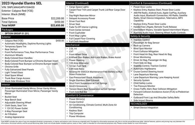 2023 Hyundai Elantra SEL Raleigh NC