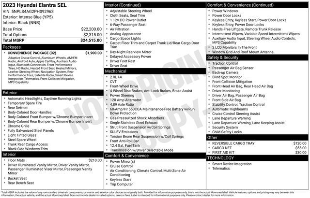 2023 Hyundai Elantra SEL Raleigh NC
