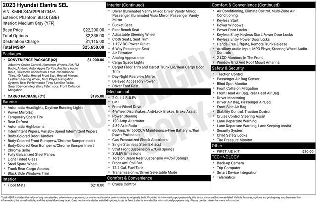 2023 Hyundai Elantra SEL Raleigh NC
