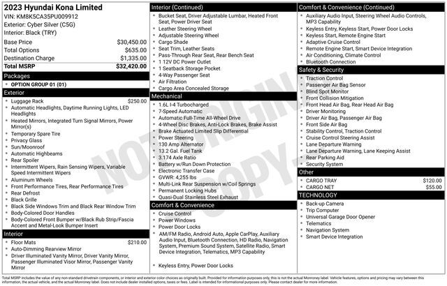 2023 Hyundai Kona Limited Raleigh NC