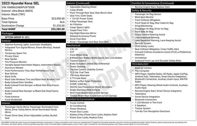 2023 Hyundai Kona SEL Raleigh NC