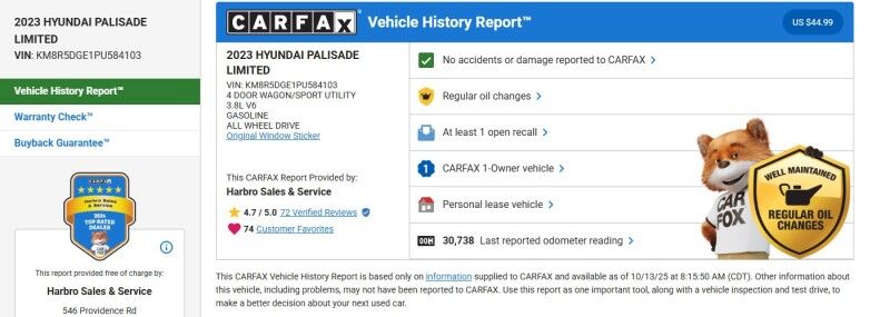 2023 Hyundai Palisade Limited - 1 OWNER - LOADED Whitinsville MA