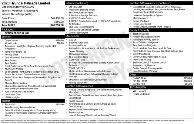 2023 Hyundai Palisade Limited Raleigh NC