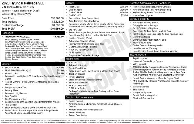 2023 Hyundai Palisade SEL Raleigh NC