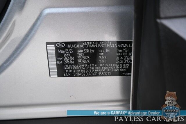 2023 Hyundai Santa Fe SEL / AWD / Auto Start / Power & Heated Cloth Seats / Adaptive Cruise / NAV / Lane Departure & Blind Spot Alert / Apple CarPlay & Android Auto / Back Up Camera / Keyless Entry & Start / Block Heater / 25 MPG Anchorage AK