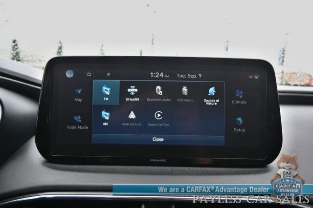 2023 Hyundai Santa Fe SEL / AWD / AutoStart / Power & Heated Cloth Seats / Navigation / Lane Departure & Blind Spot Alert / Adaptive Cruise / Apple CarPlay & Android Auto / Backup Camera / Keyless Entry & Start / 25 MPG / 1-Owner Anchorage AK