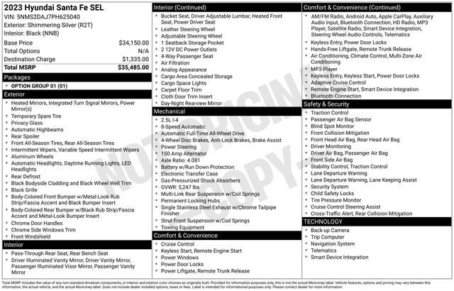 2023 Hyundai Santa Fe SEL Raleigh NC