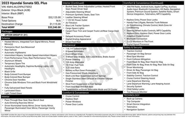 2023 Hyundai Sonata SEL Plus Raleigh NC