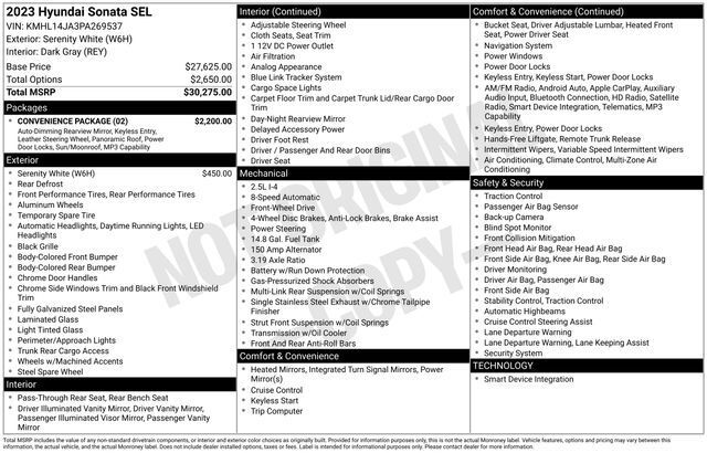 2023 Hyundai Sonata SEL Raleigh NC