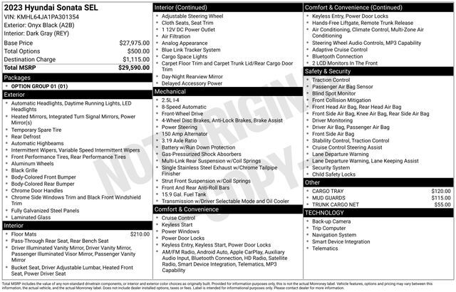 2023 Hyundai Sonata SEL Raleigh NC