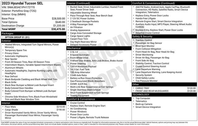 2023 Hyundai Tucson SEL Raleigh NC