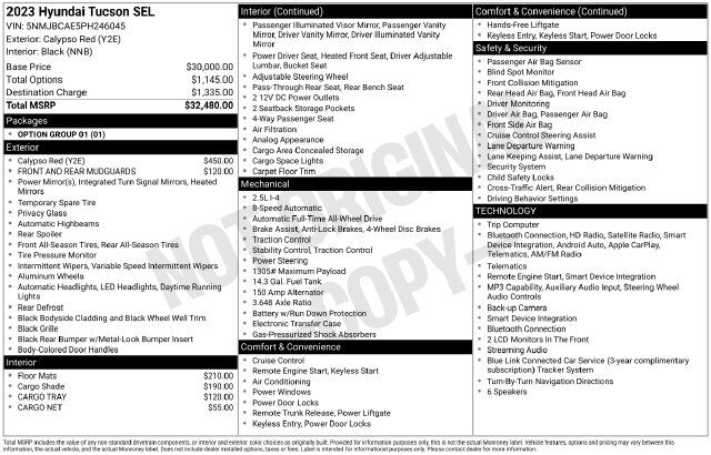 2023 Hyundai Tucson SEL Raleigh NC