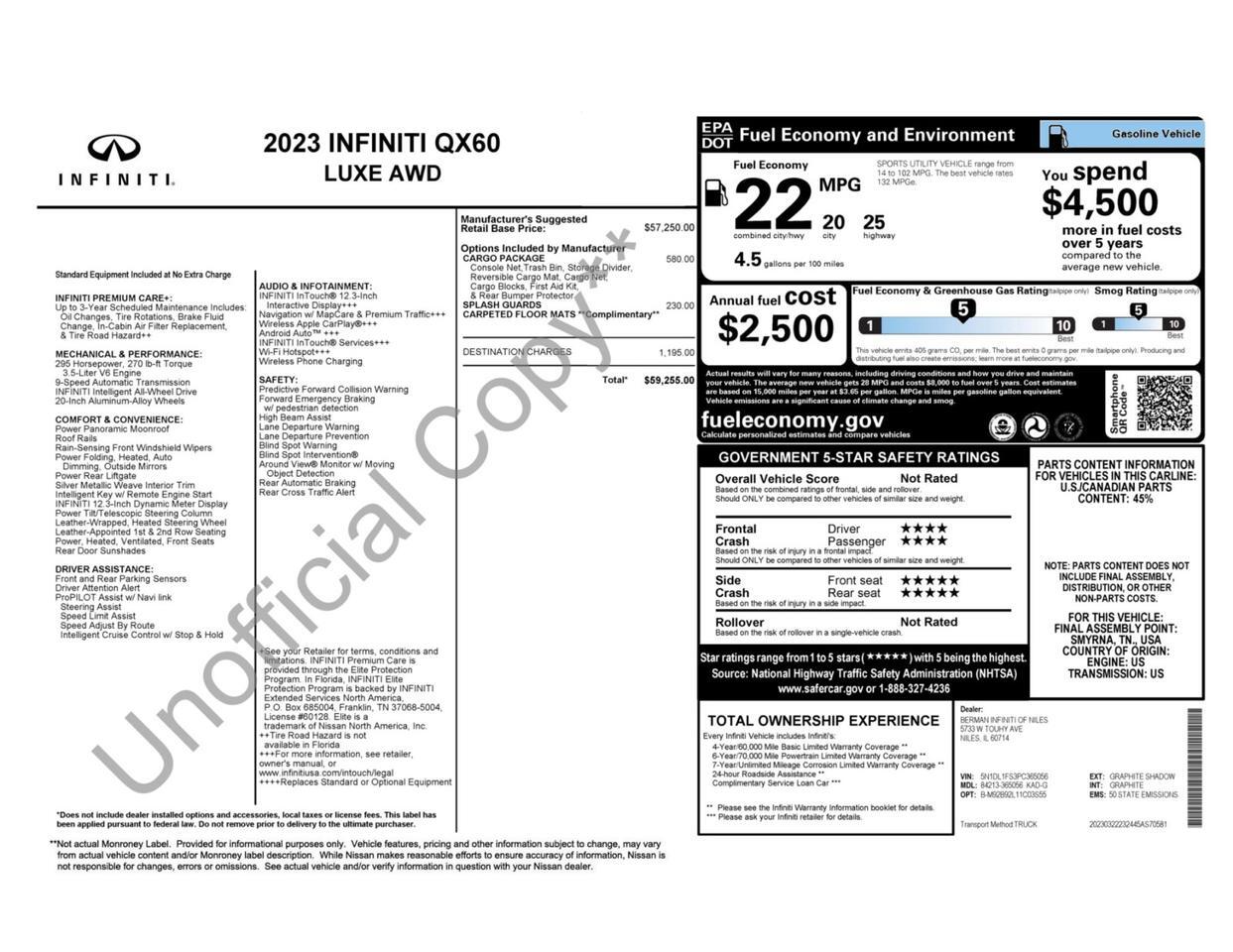 2023 INFINITI QX60 LUXE Tallmadge OH