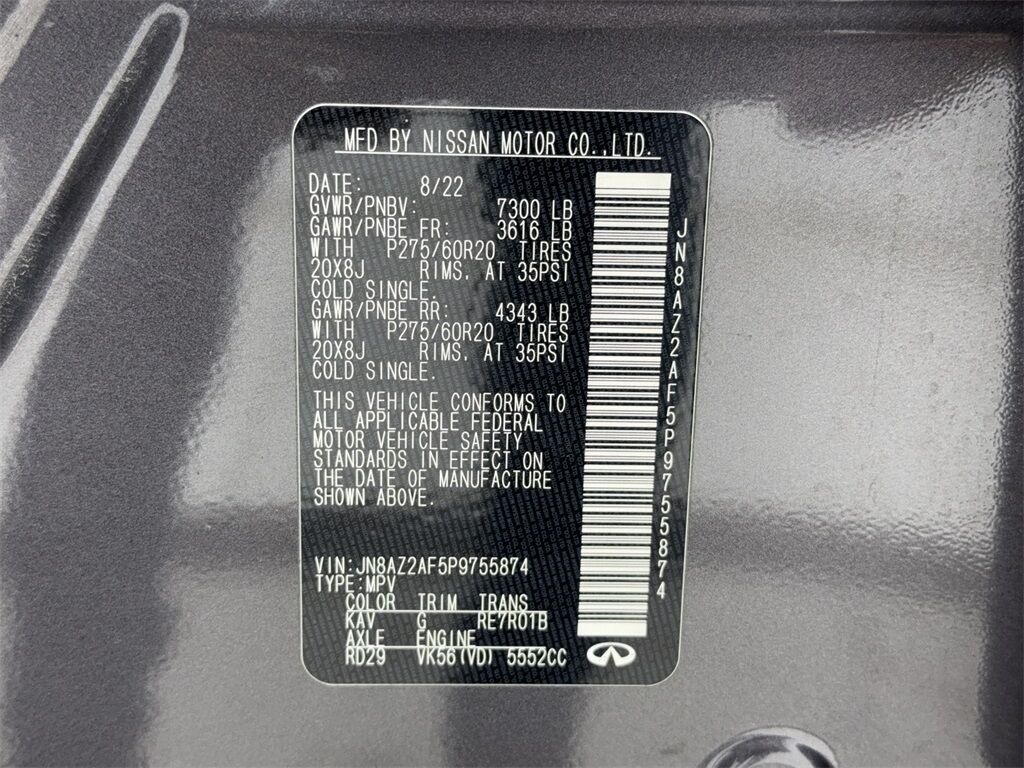 2023 INFINITI QX80 LUXE NAV,CAM,SUNROOF,HTD STD,BLIND SPOT,3RD ROW Plano TX
