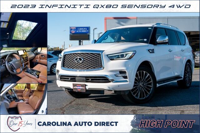 2023 INFINITI QX80 Sensory 4WD / Third Row / Bose Audio / Cooled Seats! High Point NC