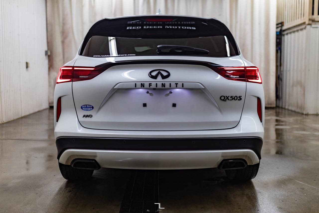 2023 Infiniti QX50S AWD Sport Leather Roof Nav BCam Red Deer AB