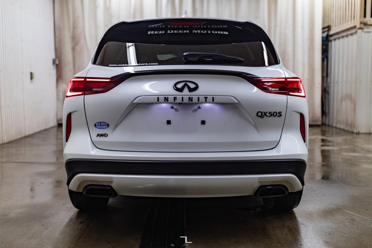 2023 Infiniti QX50S AWD Sport Leather Roof Nav BCam Red Deer AB