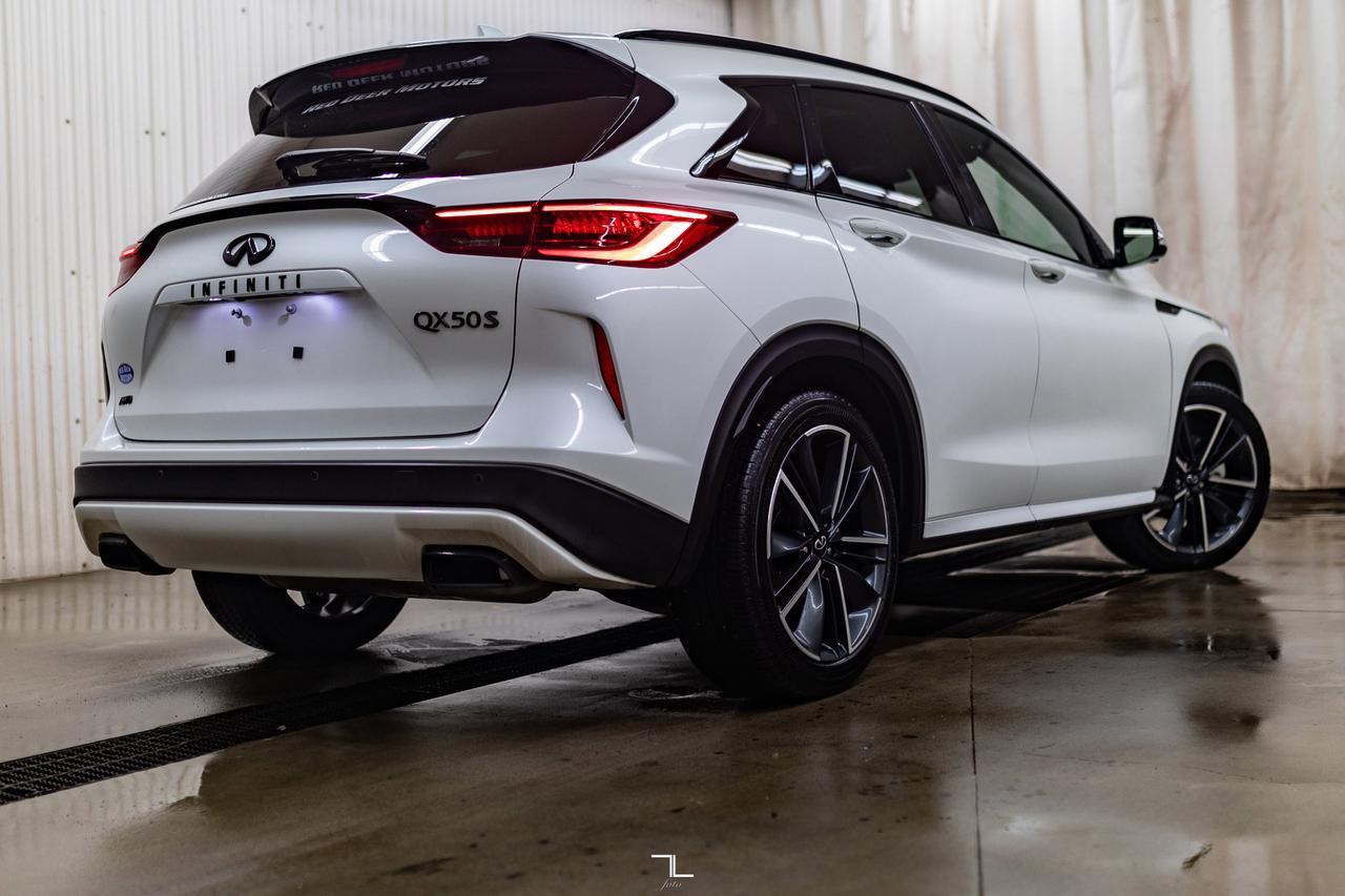 2023 Infiniti QX50S AWD Sport Leather Roof Nav BCam Red Deer AB