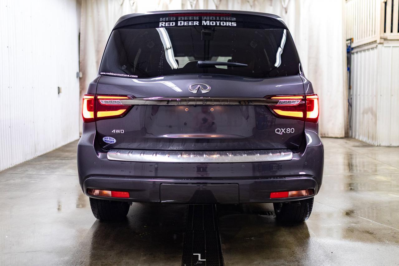 2023 Infiniti QX80 AWD Luxe Leather Roof Nav BCam Red Deer AB