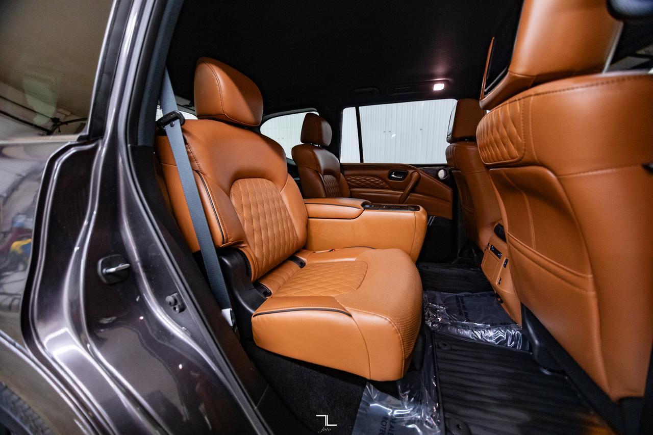 2023 Infiniti QX80 AWD Luxe Leather Roof Nav BCam Red Deer AB