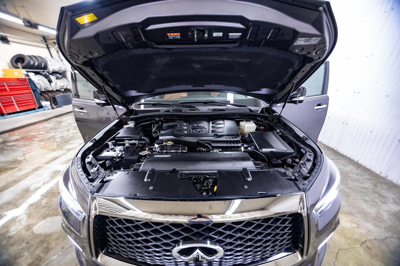 2023 Infiniti QX80 AWD Luxe Leather Roof Nav BCam Red Deer AB